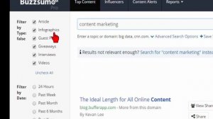 Using Buzzsumo To Get Blog Ideas