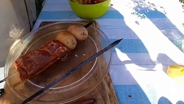 Готовим в тандыре.Сочные свиные рёбра и грудинка+маринад смотреть онлайн