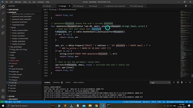 Golang HTTP User Authentication Yabi Series 19 | Golang Web Development | WebAssembly Auth System