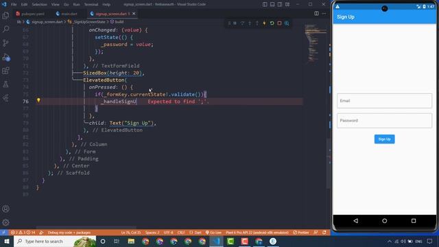Firebase Login Sign Up Authentication In Flutter - Firebase Authentication