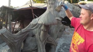 как сделать грибы из бетона. мастер класс.