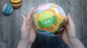 РАЗВИВАЩИЙ МЯЧИК из фетра для малышей!!!