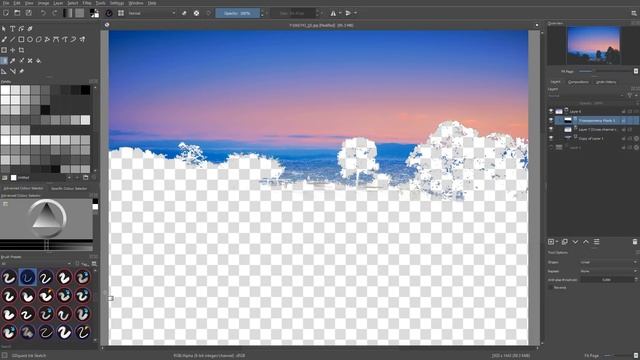"Blend if" in Krita 4: Cross-Channel Curves Filter (tutorial) смотреть онлайн