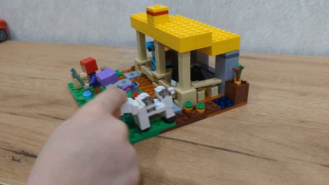 Собираю LEGO Minecraft Конюшня 21171