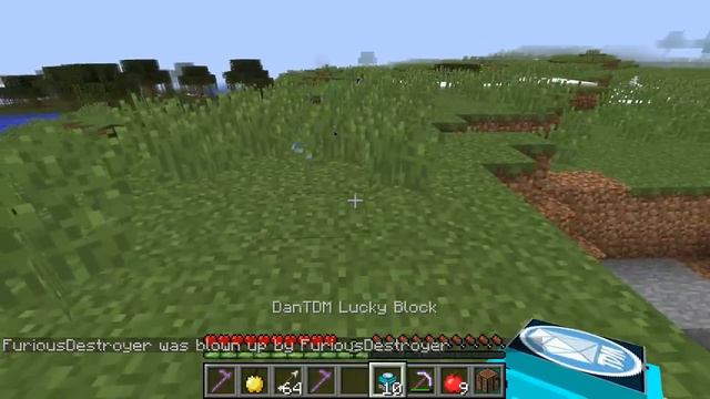 Minecraft: DANTDM VS THEDIAMONDMINECART CHALLENGE GAMES - Lucky Block Mod - Modded Mini-Game смотреть онлайн