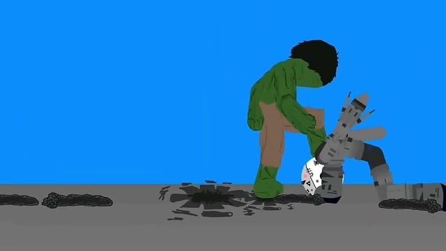халк VS Кибербодя (рисуем мультфильмы 2)