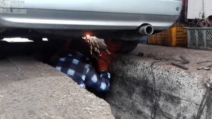 Ремонт выхлопной трассы на Toyota Camry SV41