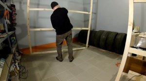Стеллаж в гараж своими руками. Хранение колес автомобиля.