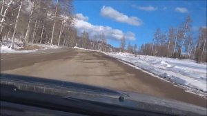 ДОРОГА в УСТЬ КОКСУ из БИЙСКА через СОЛОНЕШНОЕ 340 км ВЕСНА