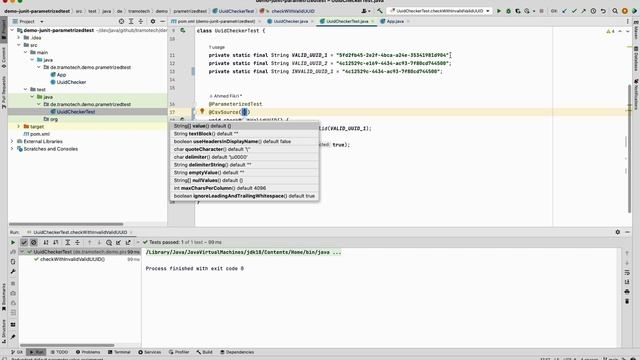 Parameterized Tests in Junit 5