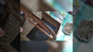 Корзина для пикника из бумажной лозы .