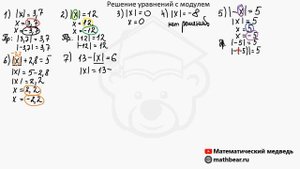Решение уравнений с модулем. 6 класс.