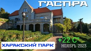 КРЫМ. ХАРАКСКИЙ ПАРК. пос. ГАСПРА .ЮБК. (сан. ДНЕПР). 7 НОЯБРЯ 2023. #крым #юбк #харакс #ялта