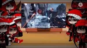Legendary bloods react to doom slayer. ( I ran out of idea)