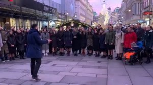 Флеш моб Хора МГИМО PROXENOS  на центральной улице Вены 15.12.2019