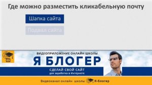 Как сделать ссылку на почту.  Кликабельная почта