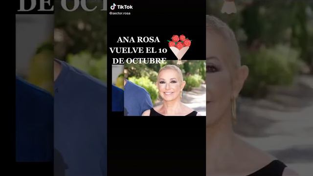 Ana Rosa vuelve el 10 de octubre