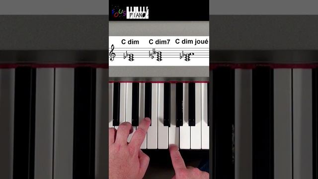 Les accords diminués au piano