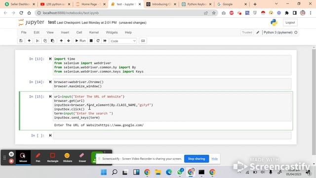 How to Automate Google Search using Python with Selenium and While Loop  Web Scraping Tutorial