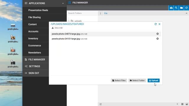 File Manager / Upload / Drag & Drop смотреть онлайн