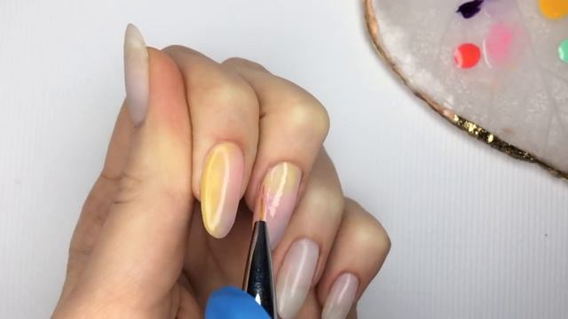 ?Instagram nails / Радужные ногти / Быстый градиент гель лаком по мк Masha Create  / Rainbow nails