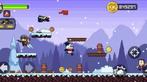 прохождение игру Dan The Man зимой!