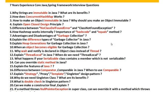 7 YEARS EXPERIENCE JAVA SPRING INTERVIEW QUESTIONS смотреть онлайн