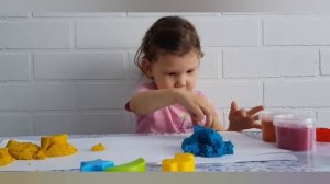Поделки из кинетического песка. Игры с ребёнком.