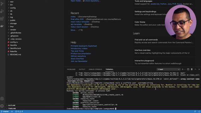 Create a Basic Rails API Template - Part 1 - Scaffold Users - Ivan Dev смотреть онлайн