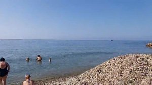 Пляж посёлка Новомихайловский, курорты Краснодарского края