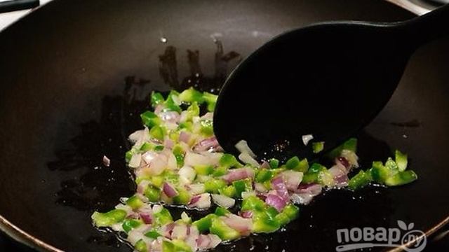 Теплый салат с крабовыми палочками