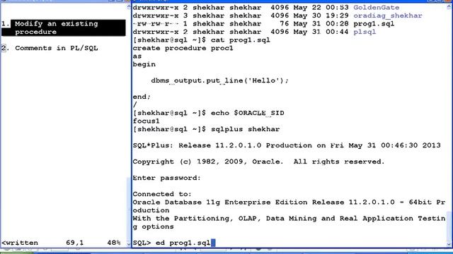 PL/SQL (Modify Existing Procedure) смотреть онлайн