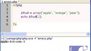 C1 PHP Inedexed Arrays Part 1 of 2