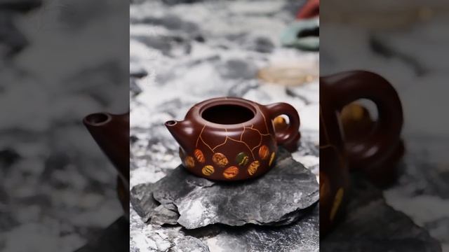 Full Handmade Yixing Purple Clay Teapot [Yuhua Stone] | 全手工宜兴紫砂壶 百目老紫泥 [雨花石] - yiqinteahouse.com