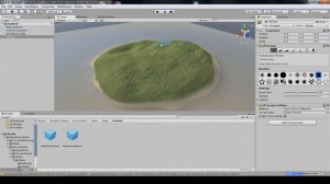 Создаем остров в океане Unity