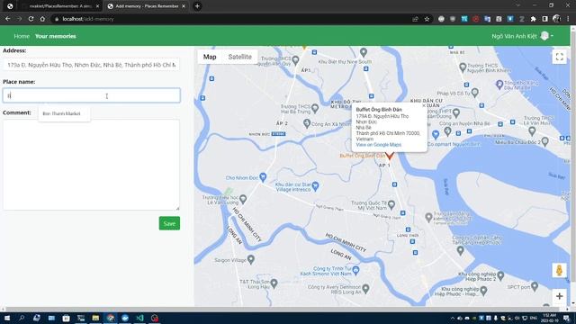 Places Remember - Simple Web Project смотреть онлайн