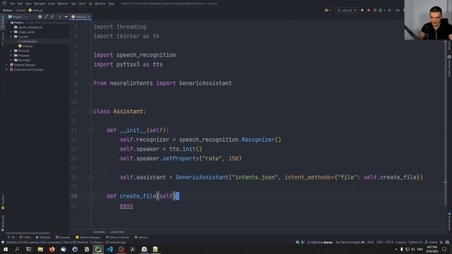 Voice Assistant with Wake Word in Python