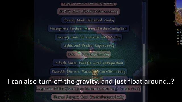 Terraria with -20 Invincibility and -1 Gravity, whatever those are... ─ Edit the Player's stat! смотреть онлайн