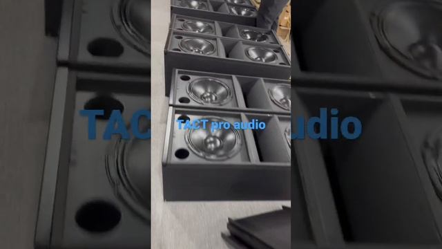 100 pcs dual 12 inch line array speakers in production