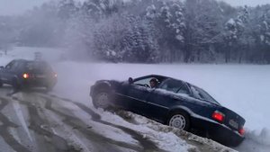 Audi 80 QUATTRO helps BMW