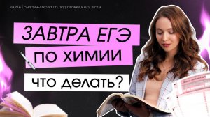 Завтра ЕГЭ по химии┃Что делать?