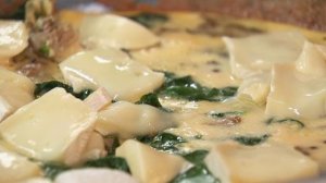 Омлет с вёшенками и камамбером