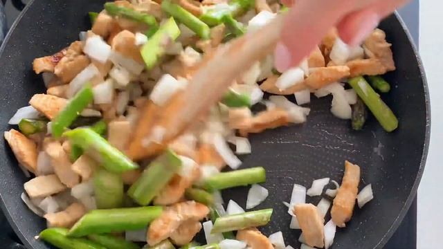 Секрет Идеального Ужина: Рецепт Макарон С Курицей и Спаржей. Как готовить с Еленой ;)