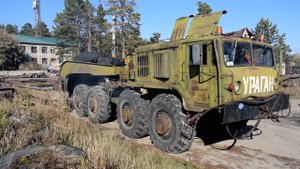 МАЗ-537 "Ураган". Запуск двигателя. Звук Д-12А-525.