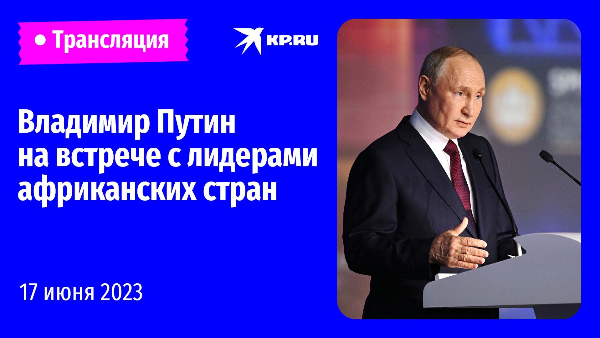  Владимир Путин на встрече с лидерами африканских стран: прямая трансляция