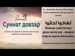 31- хьадис || «Сахьих аль-джамиI ас-сагIир»