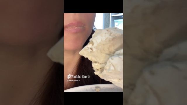 ASMR crunch of clay_ Горная коричневая❤️_🔥💥 #asmr #crunchysounds #asmrsounds #eatingsounds