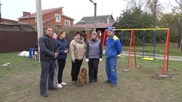 Установка детской площадки по улице Московской смотреть онлайн