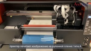 UV DTF-печать на рулонном уф-принтере Colors шириной 30 см