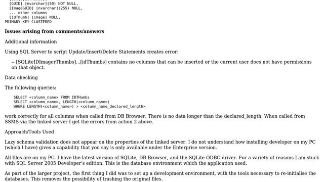 Databases: Loading SQL Server from SQLite with image data смотреть онлайн